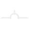 Ekena Millwork Ericson Architectural Grade PVC Gable Bracket, 96"W x 28"H x 2"D x 4"F, 7/12 Pitch GBP096X28X0204ERI00 - alternate 4